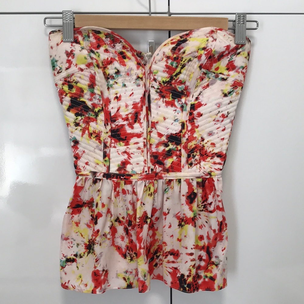 Parker corset peplum top